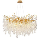 GobekUsa Crystal Money Tree Chandelier - Modern LED Suspension Light for Luxury Living Areas