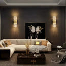 GobekUsa Crystal Nordic LED Wall Lamps | Modern Corrugated Sconces for Home Decor