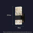 GobekUsa Crystal Nordic LED Wall Lamps | Modern Corrugated Sconces for Home Decor