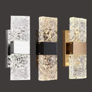 GobekUsa Crystal Nordic LED Wall Lamps | Modern Corrugated Sconces for Home Decor