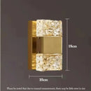 GobekUsa Crystal Nordic LED Wall Lamps | Modern Corrugated Sconces for Home Decor