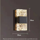 GobekUsa Crystal Nordic LED Wall Lamps | Modern Corrugated Sconces for Home Decor