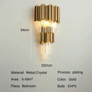 GobekUsa Crystal Oval Ceiling Chandelier LED Lights Bedroom Living Room Lighting