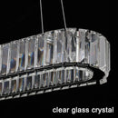 GobekUsa Crystal Oval LED Chandelier: Nordic Design Pendant Light for Living, Bedroom, Hotel