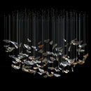 GobekUsa Crystal Pendant Chandelier for Nordic Home Dining Room Decor