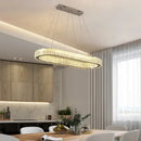 GobekUsa Crystal Pendant Chandelier Modern LED Ceiling Light Fixture