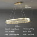 GobekUsa Crystal Pendant Chandelier Modern LED Ceiling Light Fixture