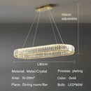 GobekUsa Crystal Pendant Chandelier Modern LED Ceiling Light Fixture