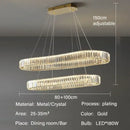 GobekUsa Crystal Pendant Chandelier Modern LED Ceiling Light Fixture
