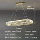 GobekUsa Crystal Pendant Chandelier Modern LED Ceiling Light Fixture