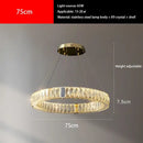 GobekUsa Crystal Pendant Chandelier LED Lighting for Kitchen Dining Room Villa