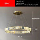 GobekUsa Crystal Pendant Chandelier LED Lighting for Kitchen Dining Room Villa
