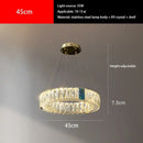 GobekUsa Crystal Pendant Chandelier LED Lighting for Kitchen Dining Room Villa