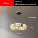 GobekUsa Crystal Pendant Chandelier LED Lighting for Kitchen Dining Room Villa