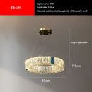 GobekUsa Crystal Pendant Chandelier LED Lighting for Kitchen Dining Room Villa