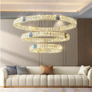 GobekUsa Crystal Pendant Chandelier LED Lighting for Kitchen Dining Room Villa
