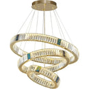GobekUsa Crystal Pendant Chandelier LED Lighting for Kitchen Dining Room Villa