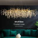 GobekUsa Crystal Pendant Chandelier LED Lighting for Luxury Modern Interior Decoration