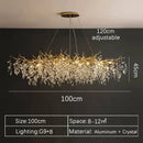 GobekUsa Crystal Pendant Chandelier LED Lighting for Luxury Modern Interior Decoration