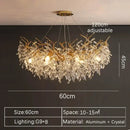 GobekUsa Crystal Pendant Chandelier LED Lighting for Luxury Modern Interior Decoration
