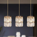 GobekUsatm Crystal Pendant Light | Modern Chandelier for Dining Table and Kitchen Island