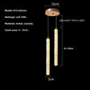 GobekUsa Crystals Pendant Lights: Modern Dimmable Chandelier for Luxury Living Room, Dining, Bedroom