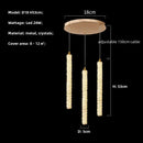 GobekUsa Crystals Pendant Lights: Modern Dimmable Chandelier for Luxury Living Room, Dining, Bedroom