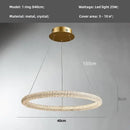 GobekUsa Crystals Pendant Lights: Modern Dimmable Chandelier for Luxury Living Room, Dining, Bedroom