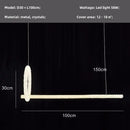 GobekUsa Crystals Pendant Lights: Modern Dimmable Chandelier for Luxury Living Room, Dining, Bedroom