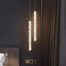 GobekUsa Crystals Pendant Lights: Modern Dimmable Chandelier for Luxury Living Room, Dining, Bedroom