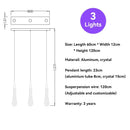GobekUsa Crystal Raindrop Pendant Lights - Elegant LED Foyer Chandeliers for High Ceilings