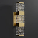 GobekUsa Crystal Rectangle Wall Lamp: Luxury Modern LED Lighting for Living Room, Bedroom, Staircase, TV Decor