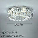 GobekUsa Crystal Ring LED Ceiling Lamp for Modern Luxury Living