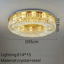 GobekUsa Crystal Ring LED Ceiling Lamp for Modern Luxury Living
