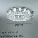 GobekUsa Crystal Ring LED Ceiling Lamp for Modern Luxury Living