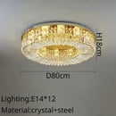 GobekUsa Crystal Ring LED Ceiling Lamp for Modern Luxury Living