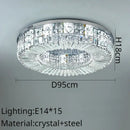 GobekUsa Crystal Ring LED Ceiling Lamp for Modern Luxury Living