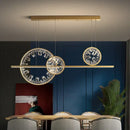 GobekUsa Crystal Ring LED Chandelier for Restaurant Dining Room Coffee Shop