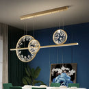GobekUsa Crystal Ring LED Chandelier for Restaurant Dining Room Coffee Shop