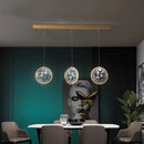 GobekUsa Crystal Ring LED Chandelier for Restaurant Dining Room Coffee Shop