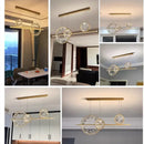 GobekUsa Crystal Ring LED Chandelier for Restaurant Dining Room Coffee Shop