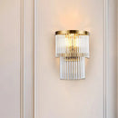 GobekUsa Modern Crystal Rod Tiered Sconce Light - 2/3 Lights, Gold Wall Mounted - Dining Room Lighting