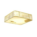 GobekUsa Crystal Round Ceiling Light - Modern Warm Bedroom Atmosphere