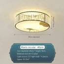 GobekUsa Crystal Round Ceiling Light - Modern Warm Bedroom Atmosphere