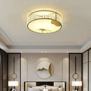 GobekUsa Crystal Round Ceiling Light - Modern Warm Bedroom Atmosphere