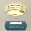 GobekUsa Crystal Round Ceiling Light - Modern Warm Bedroom Atmosphere