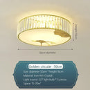 GobekUsa Crystal Round Ceiling Light - Modern Warm Bedroom Atmosphere
