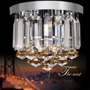 GobekUsa Crystal Round Ceiling Lights: Champagne/Clear Stainless Steel Design for Luxe Spaces