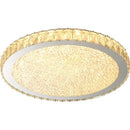 GobekUsa Crystal Round LED Ceiling Chandelier - Modern Stainless Steel Light