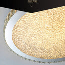 GobekUsa Crystal Round LED Ceiling Chandelier - Modern Stainless Steel Light